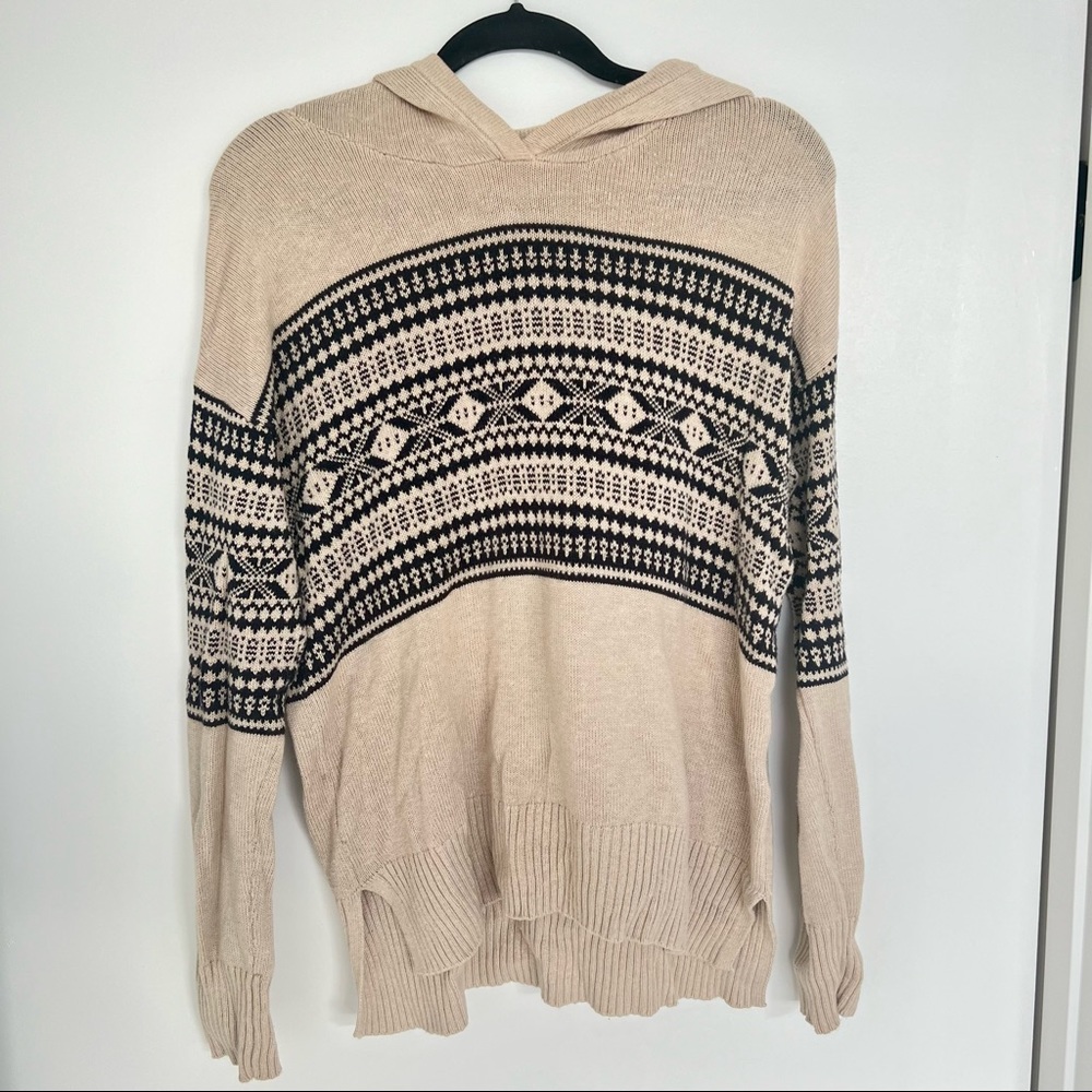🍪GAP🍪PATTERNED SWEATER WITH HOOD